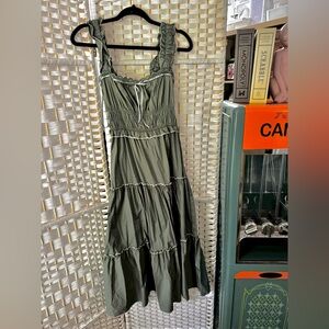 Francesca's Collections Olive Green Maxi Dress
